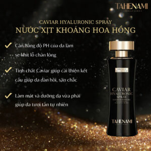 Ảnh Spray Xịt Khoáng Hoa hồng Tahenami nêu công dụng