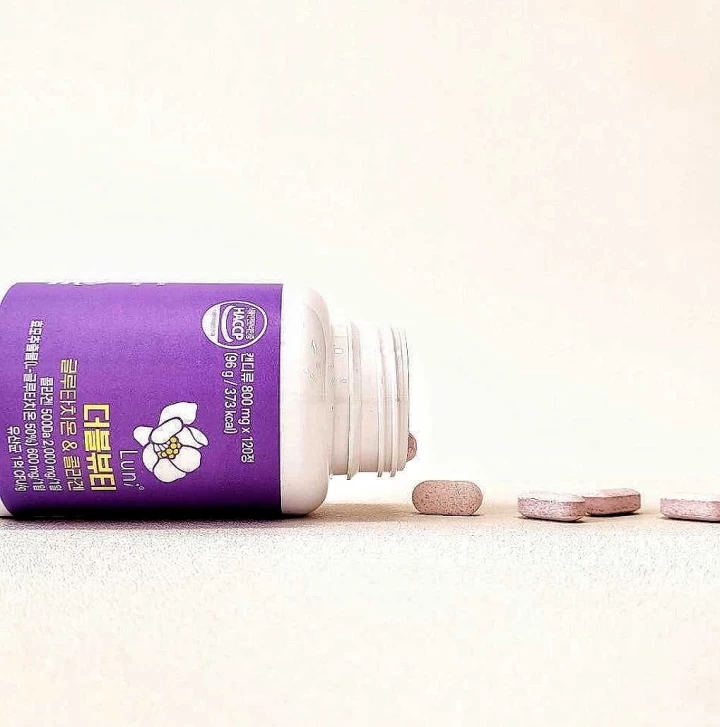 Vien uong trang da Double Glutathione Collagen Luni 120v 2