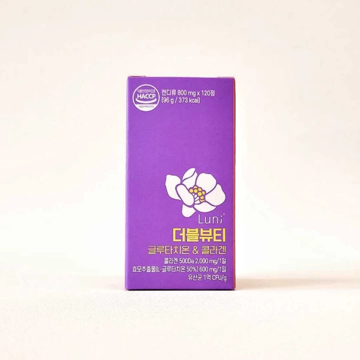 Vien uong trang da Double Glutathione Collagen Luni 120v 6